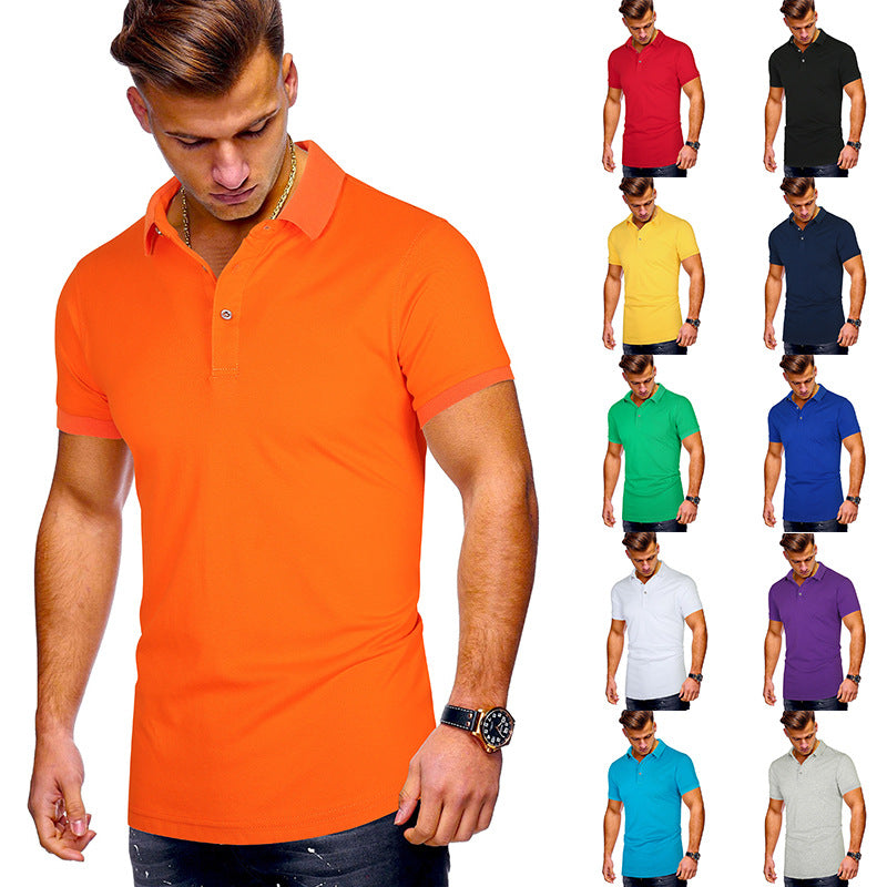 Herren Poloshirt mit hochwertigem Baumwollmix und modernem Stehkragen EB