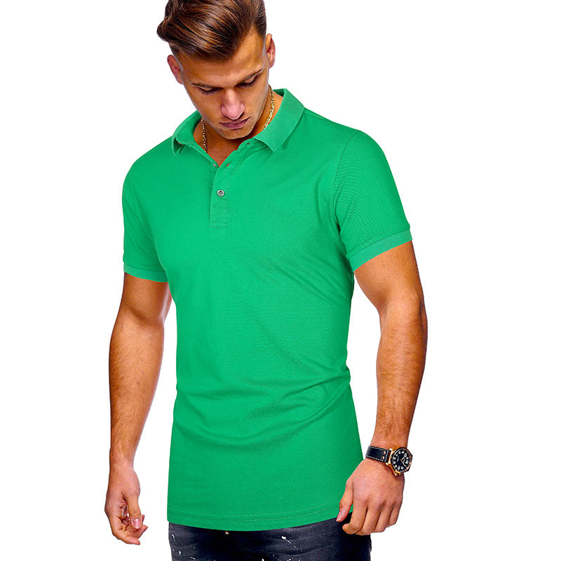 Herren Poloshirt mit hochwertigem Baumwollmix und modernem Stehkragen EB