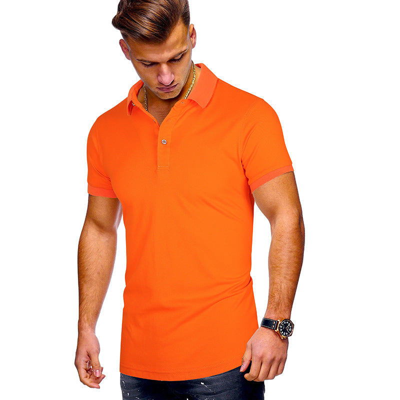 Herren Poloshirt mit hochwertigem Baumwollmix und modernem Stehkragen EB