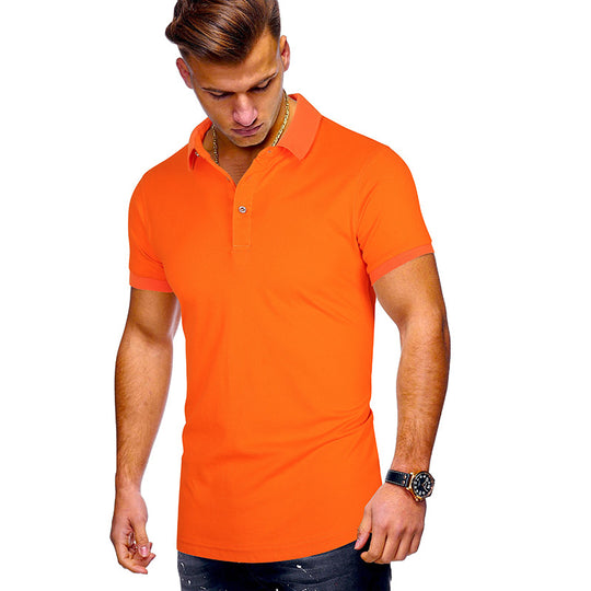 Herren Poloshirt mit hochwertigem Baumwollmix und modernem Stehkragen EB