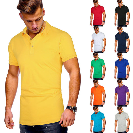 Herren Poloshirt mit hochwertigem Baumwollmix und modernem Stehkragen EB
