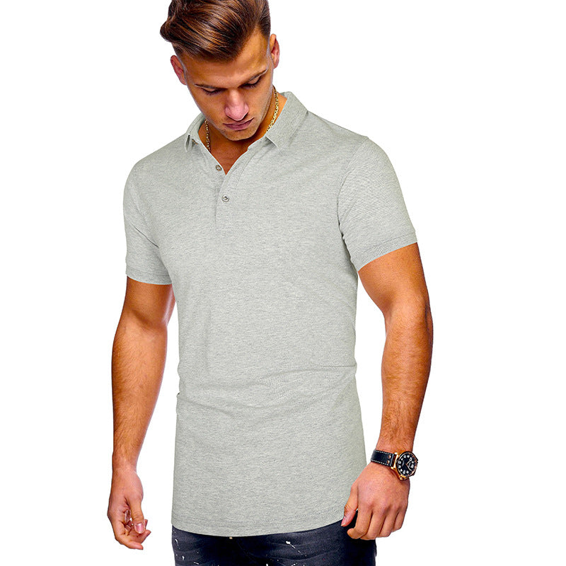 Herren Poloshirt mit hochwertigem Baumwollmix und modernem Stehkragen EB