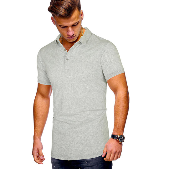 Herren Poloshirt mit hochwertigem Baumwollmix und modernem Stehkragen EB