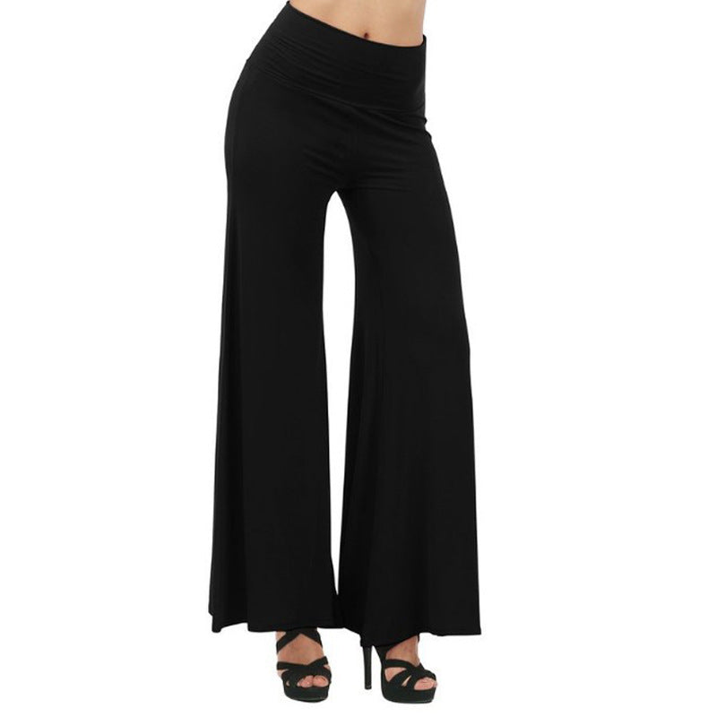 Damen Weit geschnittene Jersey-Hosen EB