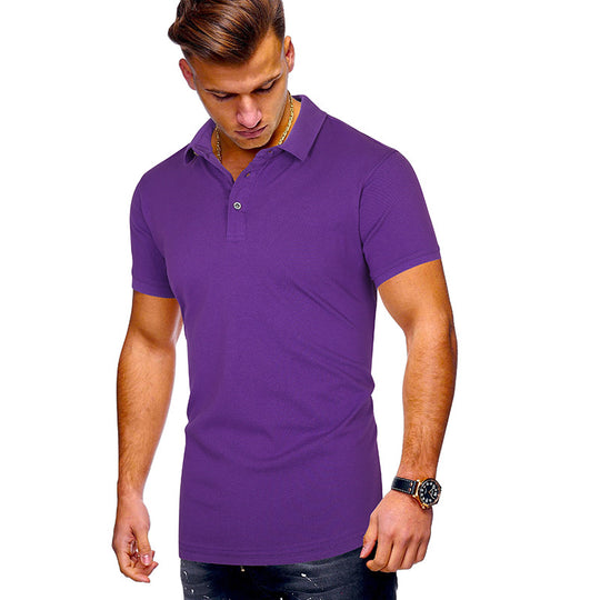 Herren Poloshirt mit hochwertigem Baumwollmix und modernem Stehkragen EB