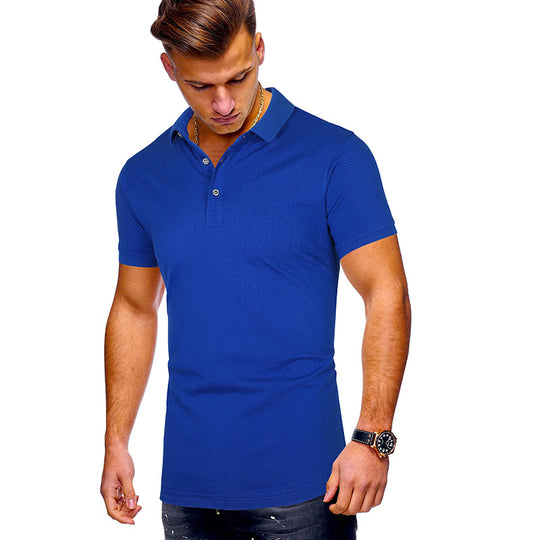 Herren Poloshirt mit hochwertigem Baumwollmix und modernem Stehkragen EB