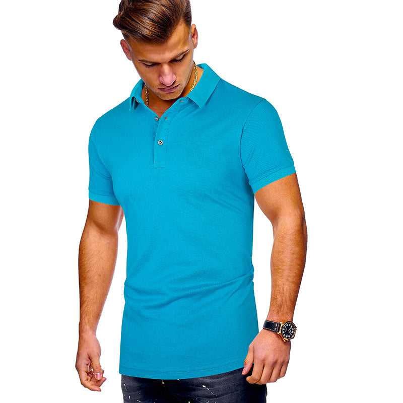 Herren Poloshirt mit hochwertigem Baumwollmix und modernem Stehkragen EB