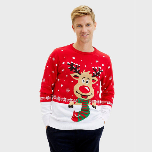EB | Rudolfs Weihnachts sweater rot Herren