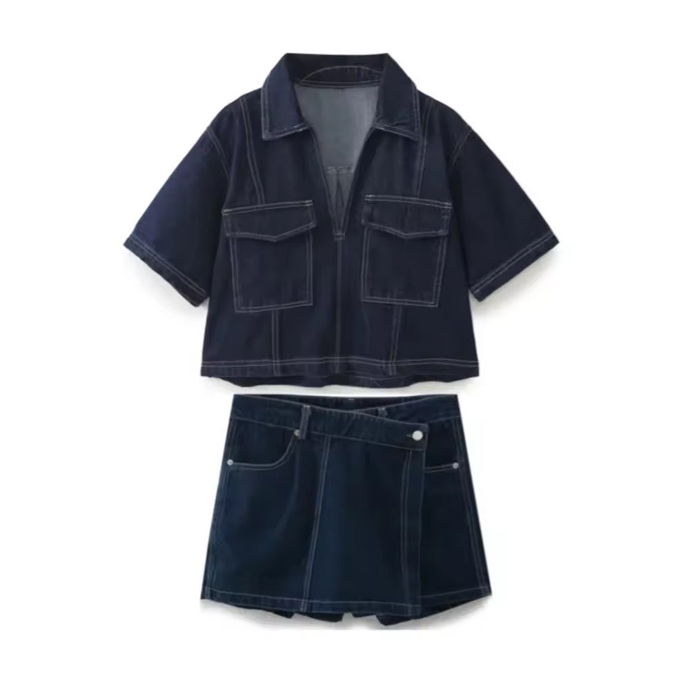 EB | Trendiges Denim Satz Urban Chic
