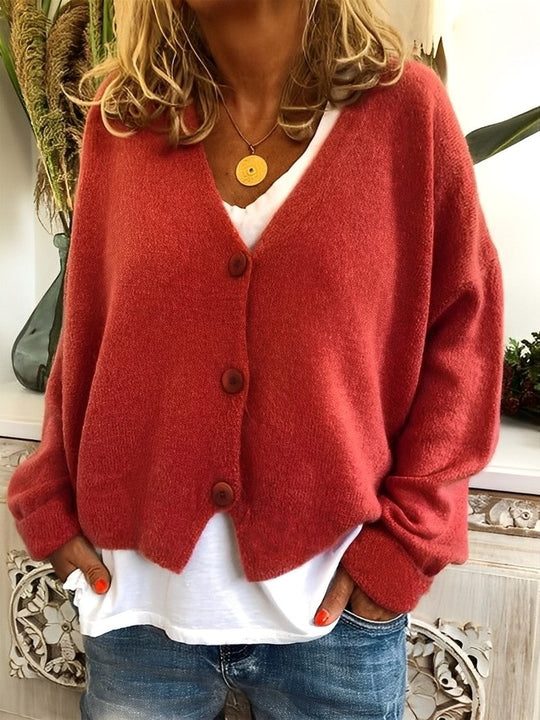 EB | Lässiger Cardigan mit Knöpfen für Frauen