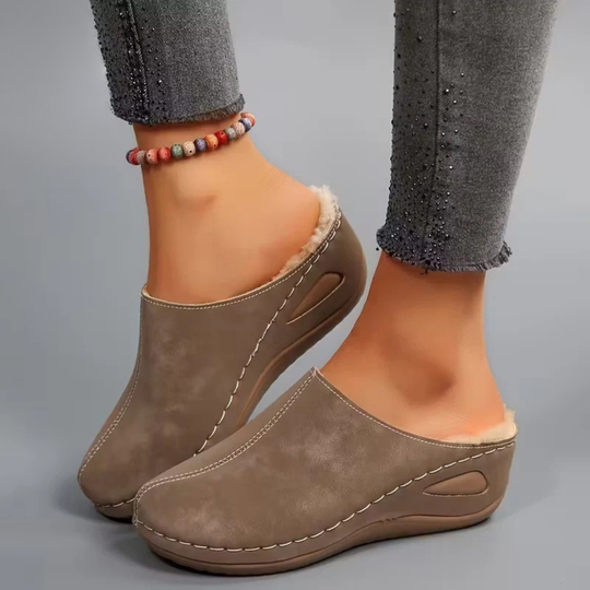Damen-Mokassins mit Fleecefutter EB EB