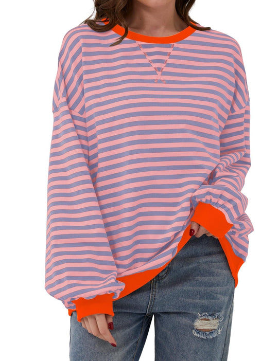 EB | Eleganter, lockerer Damenpullover mit Streifen