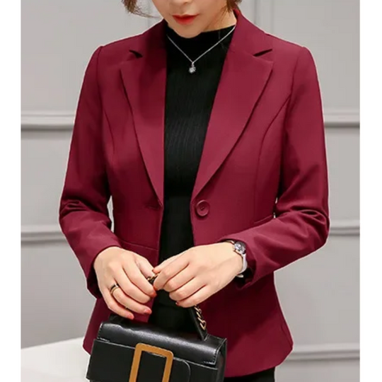 EB | Blazer Taillierte Passform Strukturiertes Silhouette Ein Knopf Formal