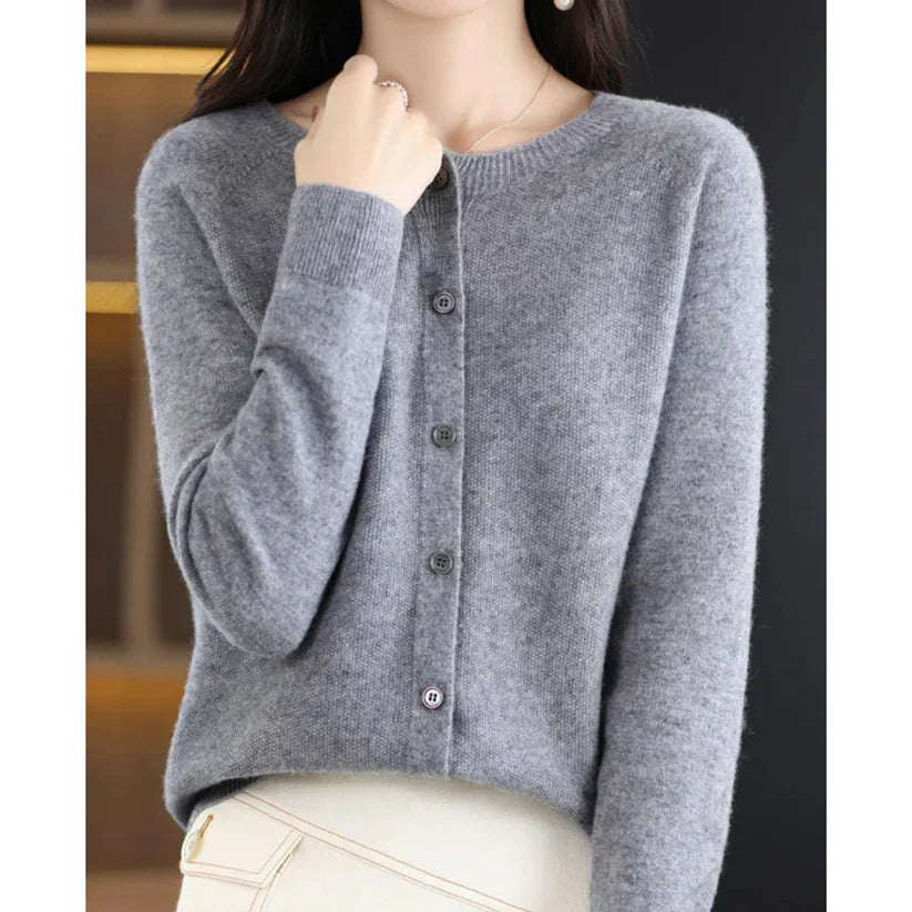 EB - O-Ausschnitt Cardigan Pullover