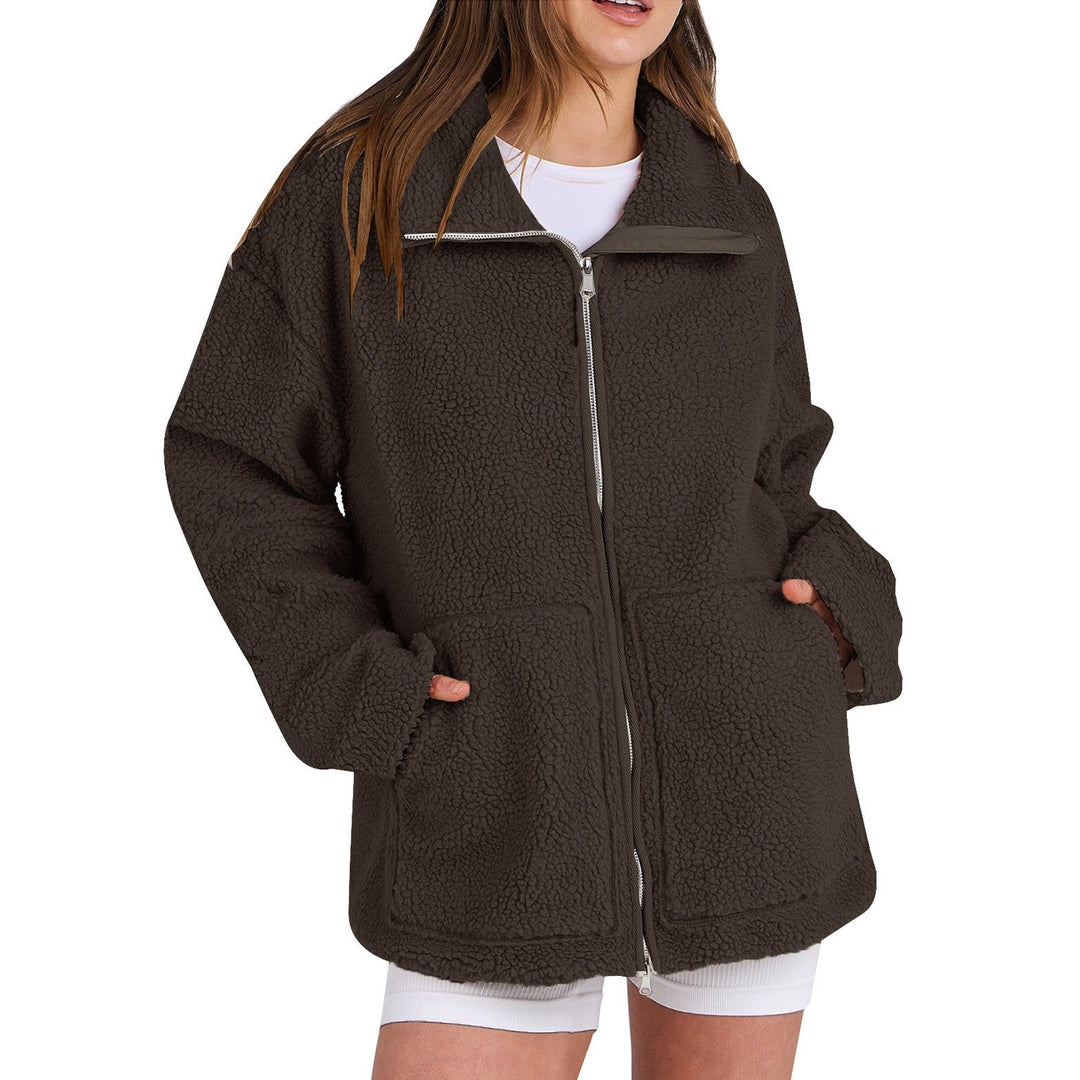 EB | Locker Wollmantel mit Rollkragen für Damen