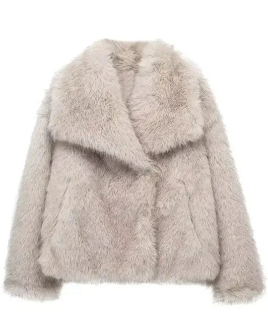 EB | Fur Coat Damen Reguläre Passform Belle Couture Fp 22 Essentielle Eleganz