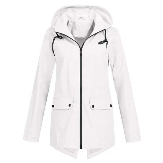 EB | Trendy Damen Regenjacke mit Kapuze