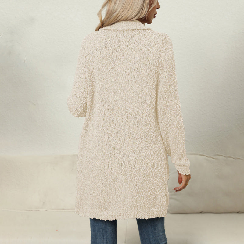 EB | Einfarbiger Strickjacke