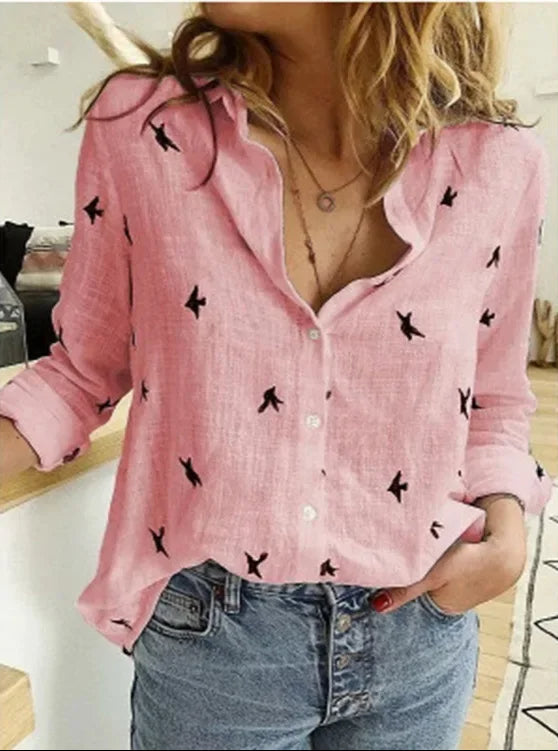 EB | Weinlese Leinenbluse