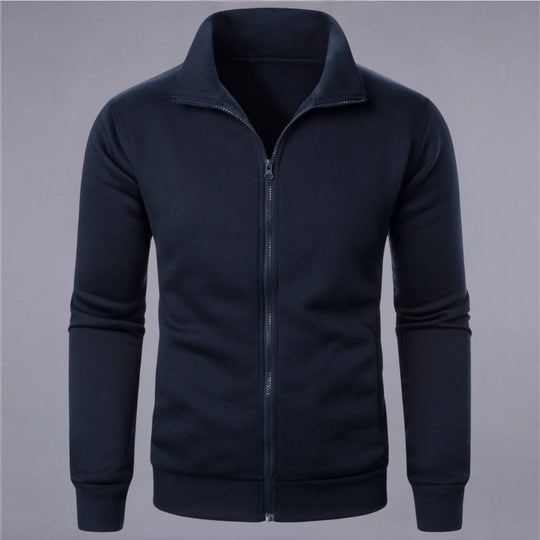 EB | Klassisches Sweatshirt mit Reißverschluss Baumwollmischung Komfort und Stil
