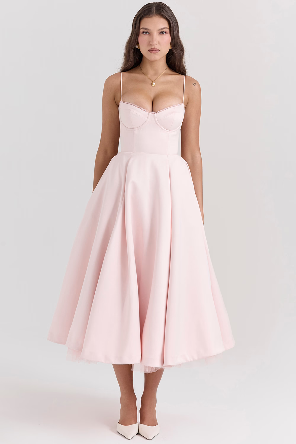 EB | Elegantes Schlankmachendes Kleid Für Damen