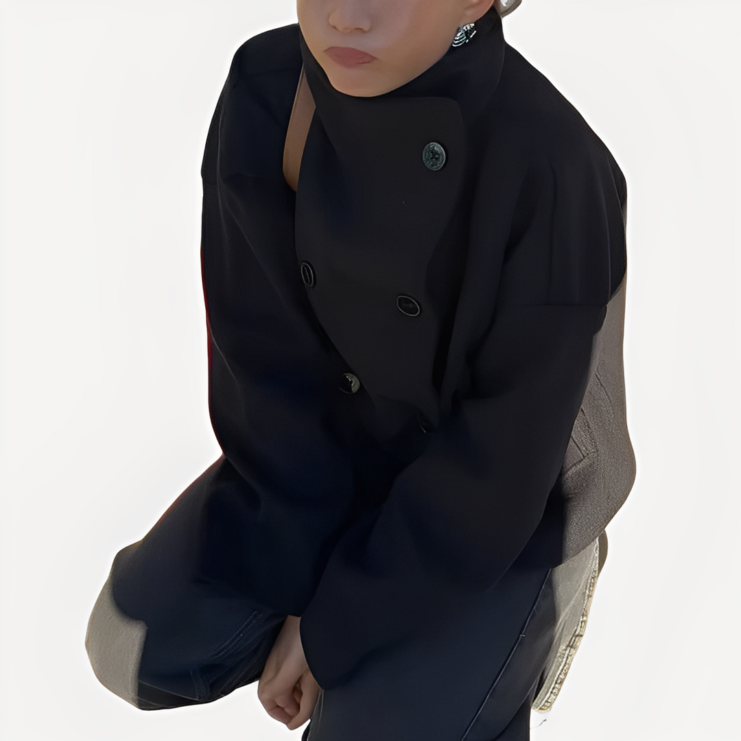EB | Schicke Damenwolljacke mit einem Knopf