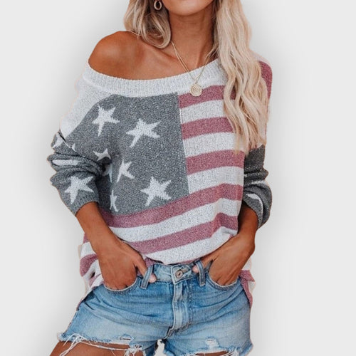 EB | Sweatshirt Stern Streifen Design