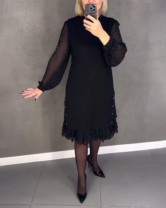 EB | Kleid mit Langen Ärmeln und Punkten