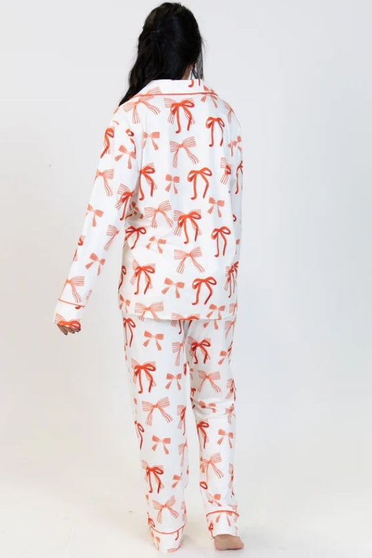 EB | Weihnachtsbogen Druck Langarmshirt und elastische Taillen Taschenhose Set