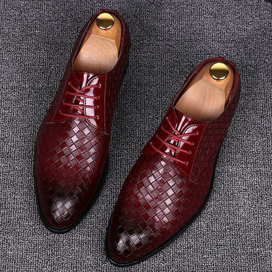 Elegante Leder Herren Schnürschuhe EB