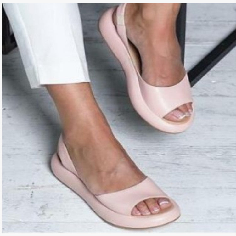 Damen nan Slingback-Pantolette mit ergonomischem Memory-Fußbett und leichter Plateausohle EB