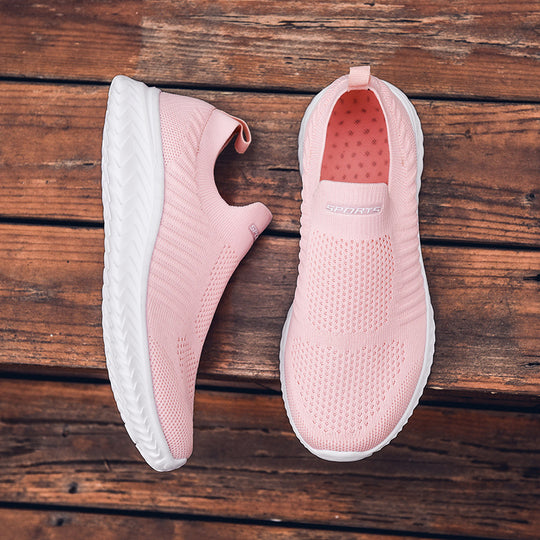 Damen Stretch-Sneakers mit atmungsaktiver Strickoberfläche EB
