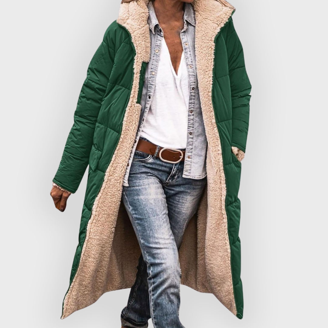 EB | Longline Sherpa-gefütterter Puffer-Mantel