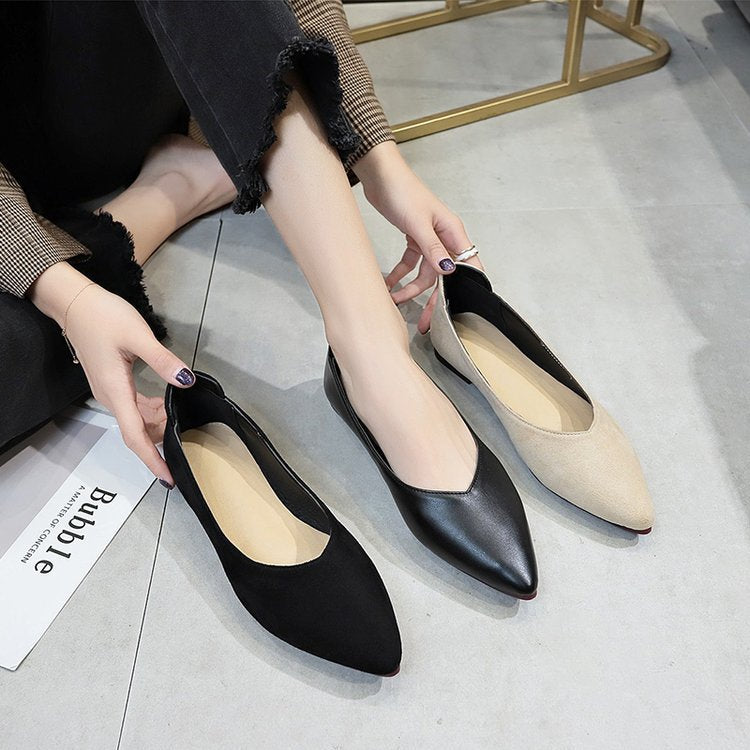 Damen elegante spitze Ballerinas EB