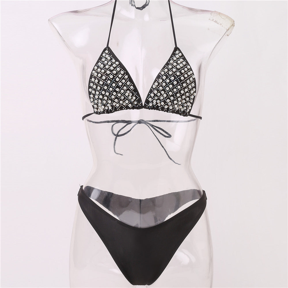 Damen Glamouröser Strass-Bikini EB
