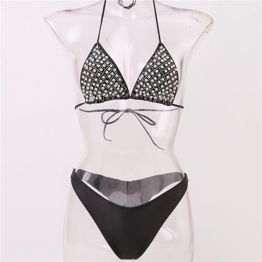 Damen Glamouröser Strass-Bikini EB