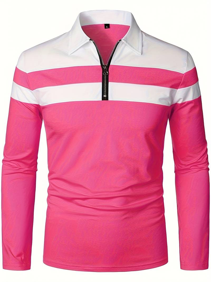 EB – langärmliges poloshirt mit reißverschluss