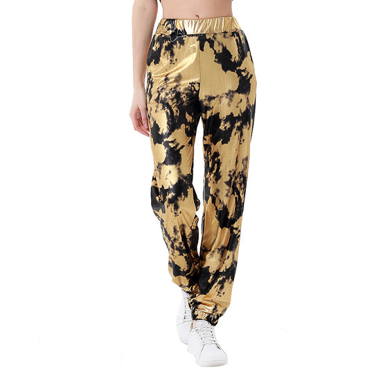Damen Samt Jogginghose im angesagten Leopardenlook EB