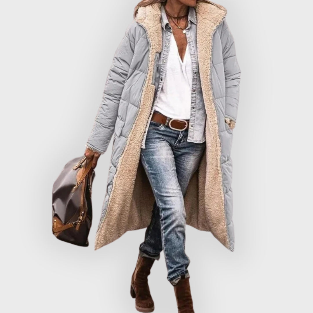 EB | Longline Sherpa-gefütterter Puffer-Mantel