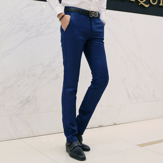 Herren nan moderne Slim-Chinohose mit leichtem Stretch, Bügelfalte und schmal zulaufendem Bein EB