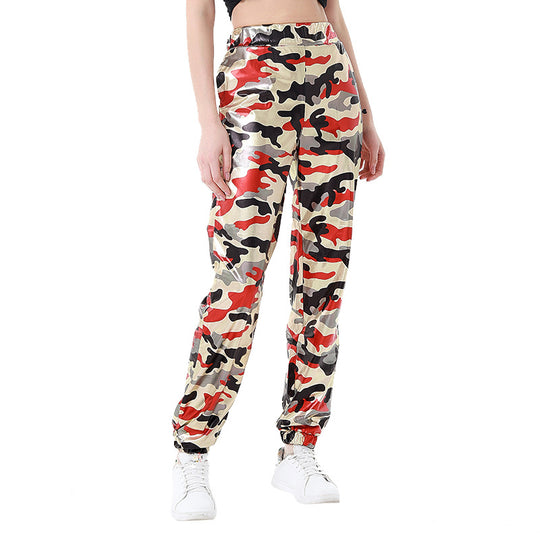Damen Samt Jogginghose im angesagten Leopardenlook EB