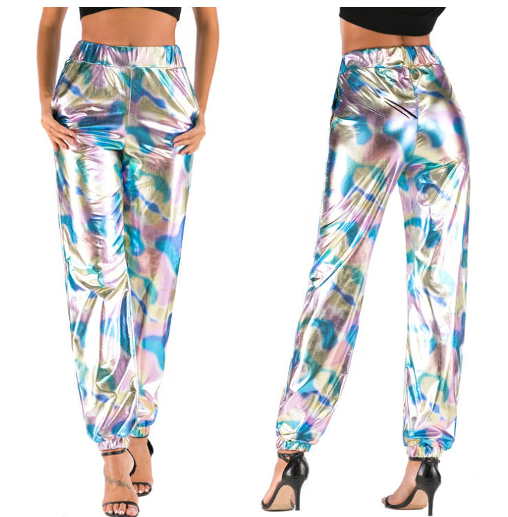 Damen Samt Jogginghose im angesagten Leopardenlook EB