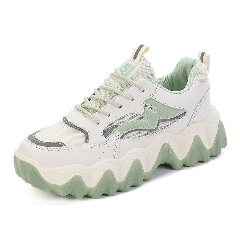 Damen Chunky Sneakers mit rutschfester Sohle und atmungsaktivem Obermaterial EB
