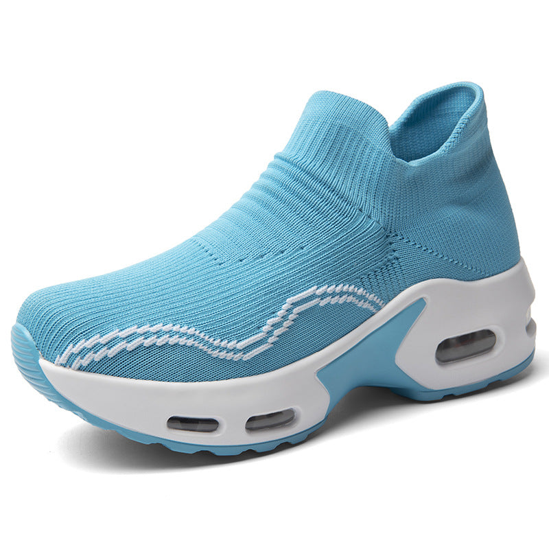 Damen Atmungsaktive Slip-On Sport Sneakers mit dämpfender Sohle EB