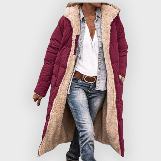 EB | Longline Sherpa-gefütterter Puffer-Mantel