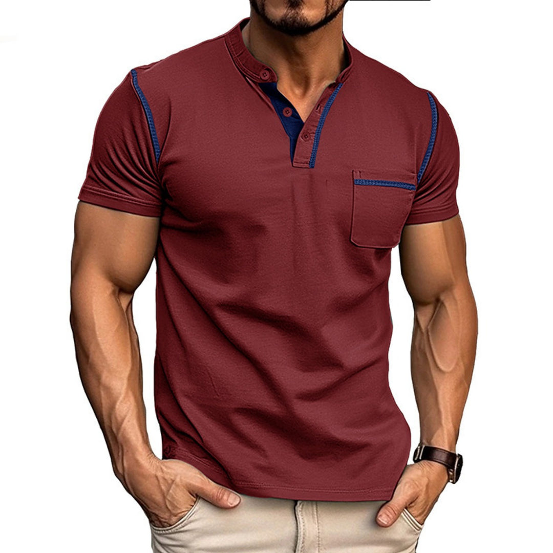 EB | Kurzärmeliges Henley-Hemd