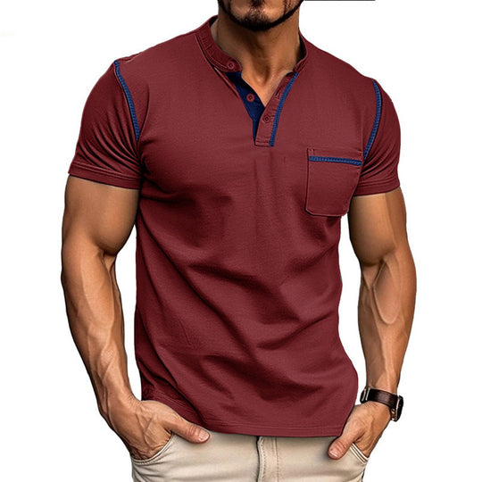 EB | Kurzärmeliges Henley-Hemd