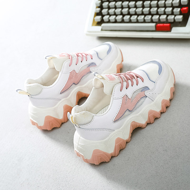 Damen Chunky Sneakers mit rutschfester Sohle und atmungsaktivem Obermaterial EB
