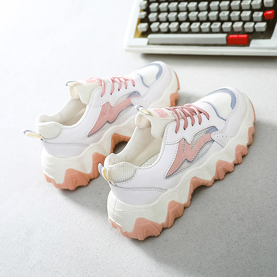 Damen Chunky Sneakers mit rutschfester Sohle und atmungsaktivem Obermaterial EB