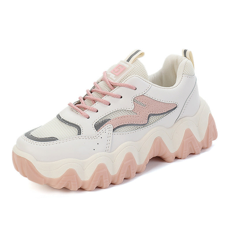 Damen Chunky Sneakers mit rutschfester Sohle und atmungsaktivem Obermaterial EB